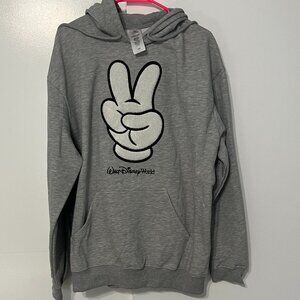 Heather Gray Disney Mickey Mouse Applique/Embroidered Sweatshirt NWT